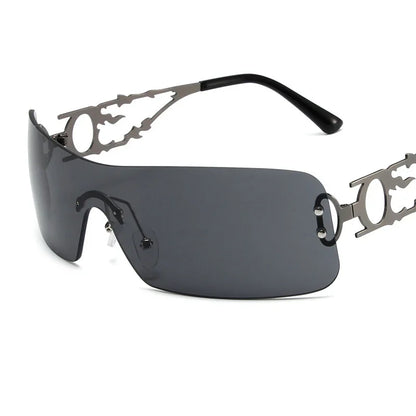 Lunettes de soleil rimless polarisées femme — L'Architecte VYNE