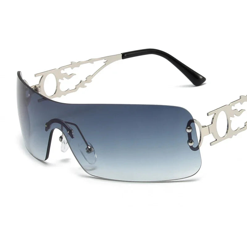 Lunettes de soleil rimless polarisées femme — L'Architecte VYNE