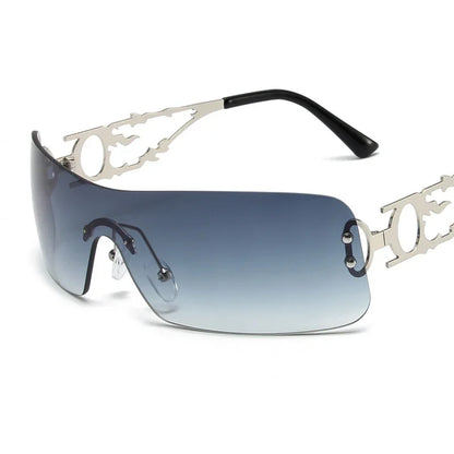 Lunettes de soleil rimless polarisées femme — L'Architecte VYNE