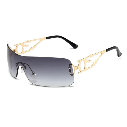 Lunettes de soleil rimless polarisées femme — L'Architecte VYNE