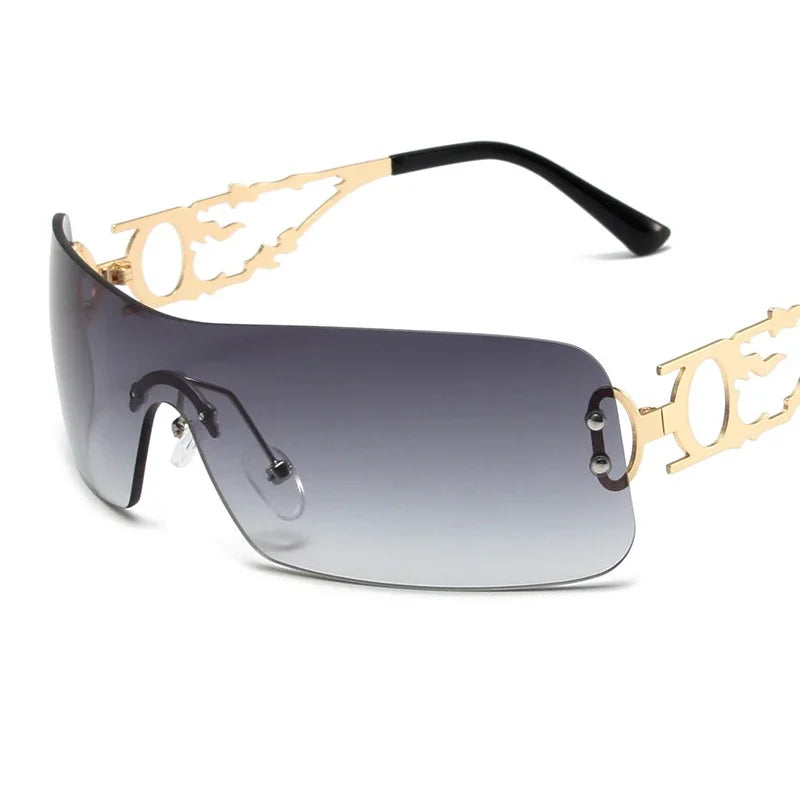 Lunettes de soleil rimless polarisées femme — L'Architecte VYNE